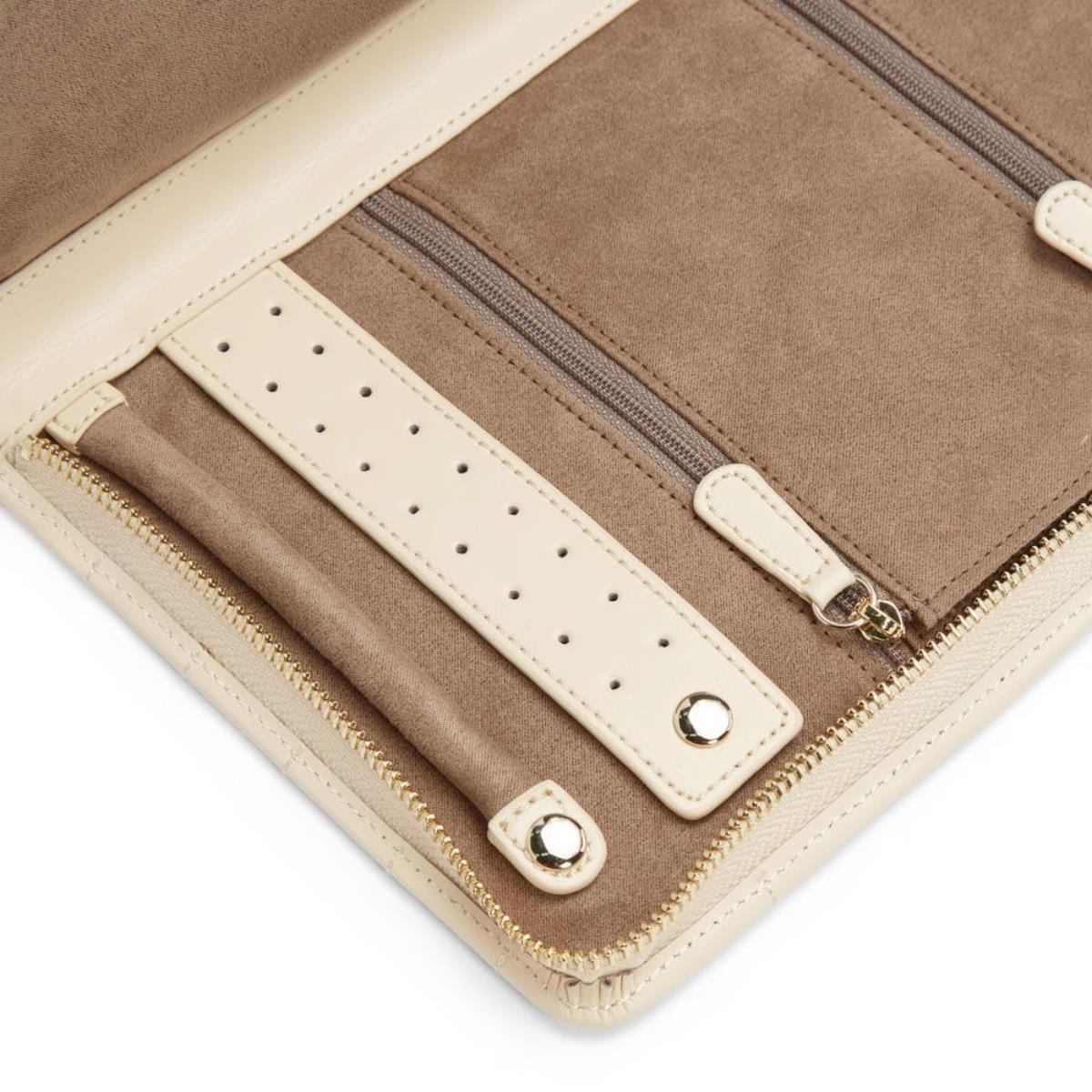 WOLF Caroline Large Beige Jewellery Portfolio 324053
