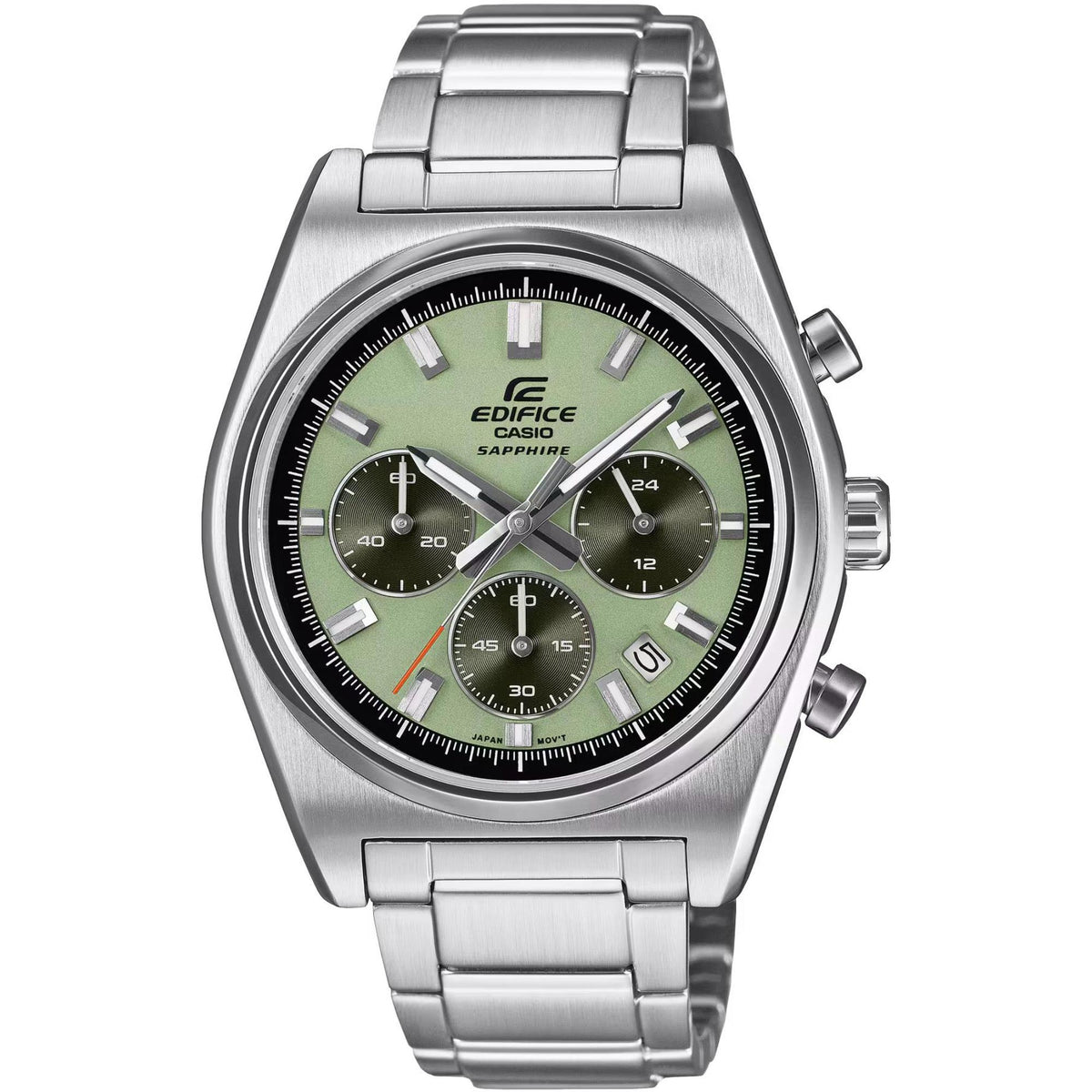 Casio Edifice EFB-730D-3AVUEF green dial front view