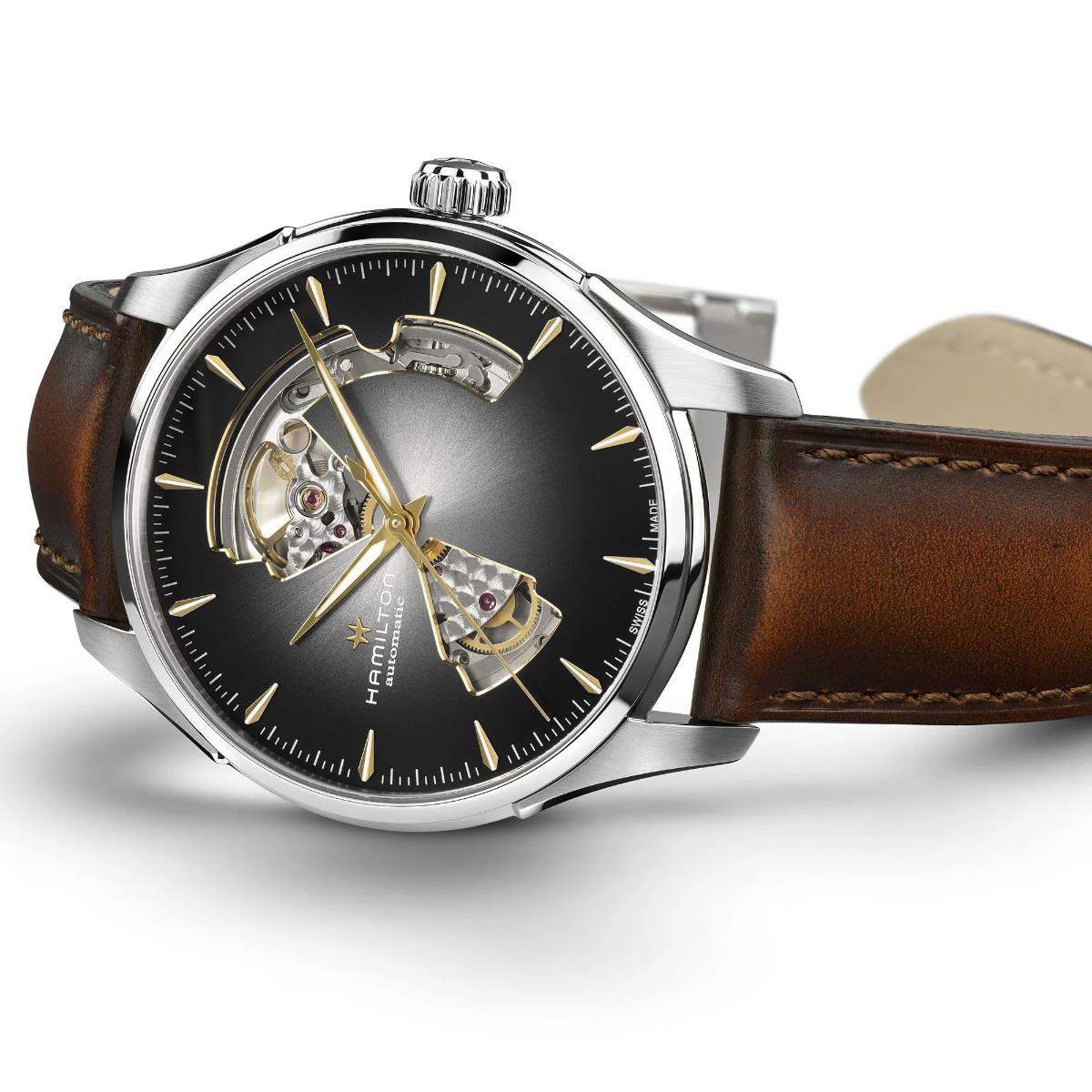Hamilton Jazzmaster 40mm H32675581 leather strap