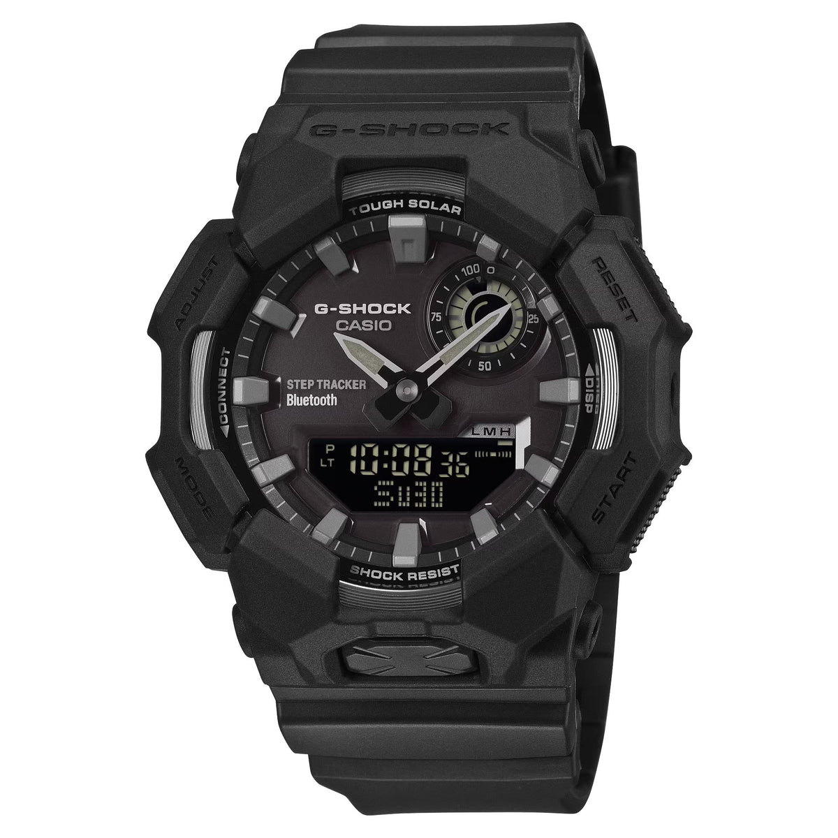 Casio G-Shock GA-B010-1A1ER black resin case three-quarters view