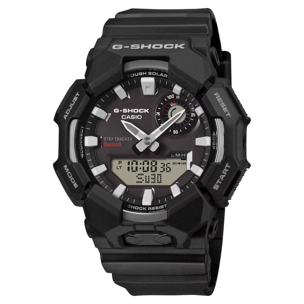 Casio G-Shock GA-B010-1AER resin case and bezel three-quarter view