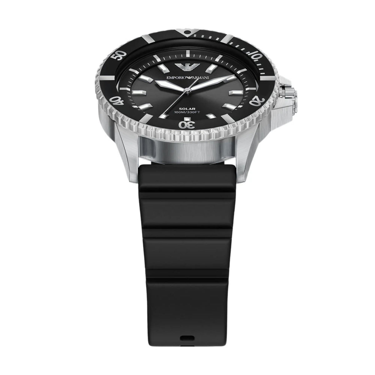 Emporio Armani World Explorer AR11788 bottom perspective view with strap