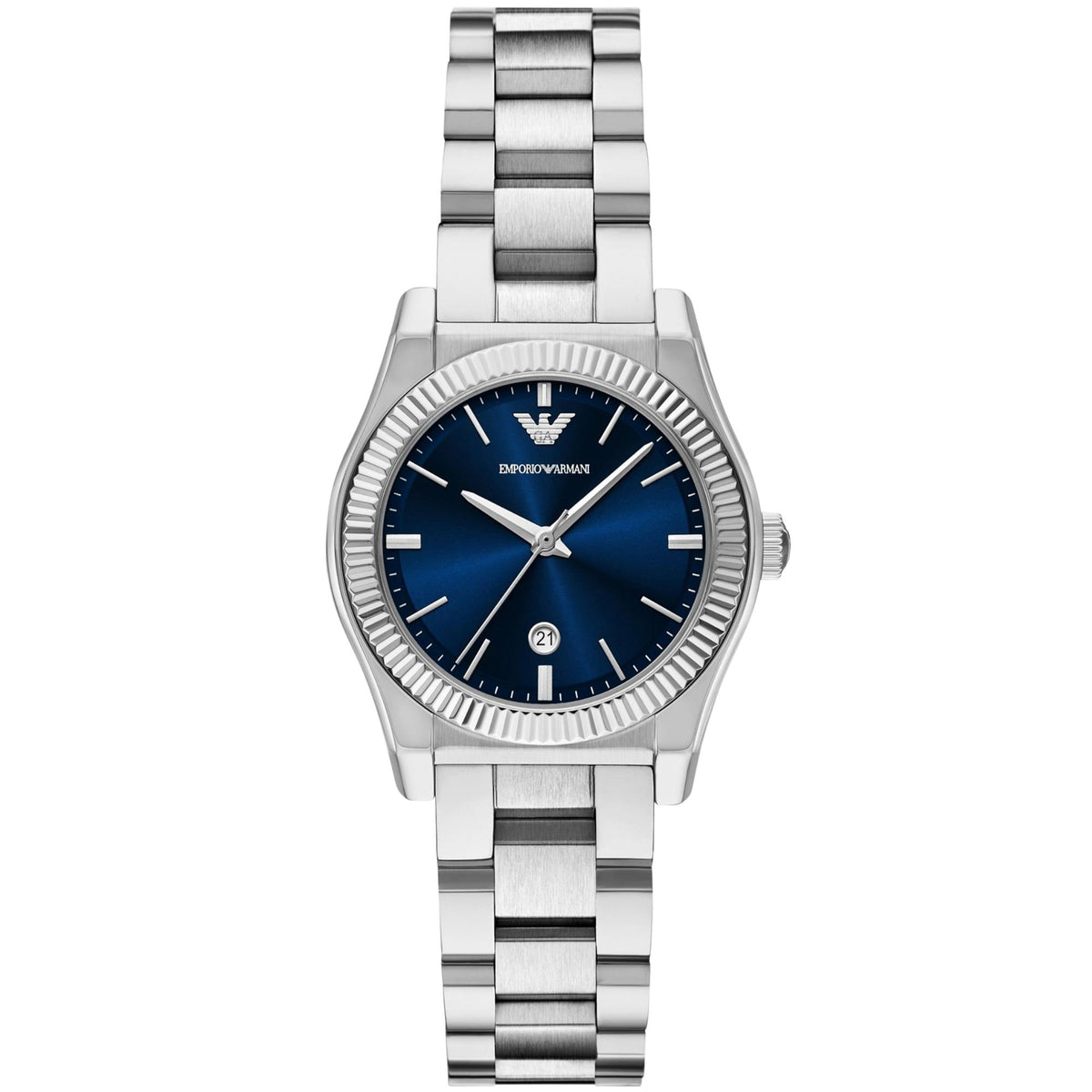 Emporio Armani Federica 32mm  AR11717 blue dial front view