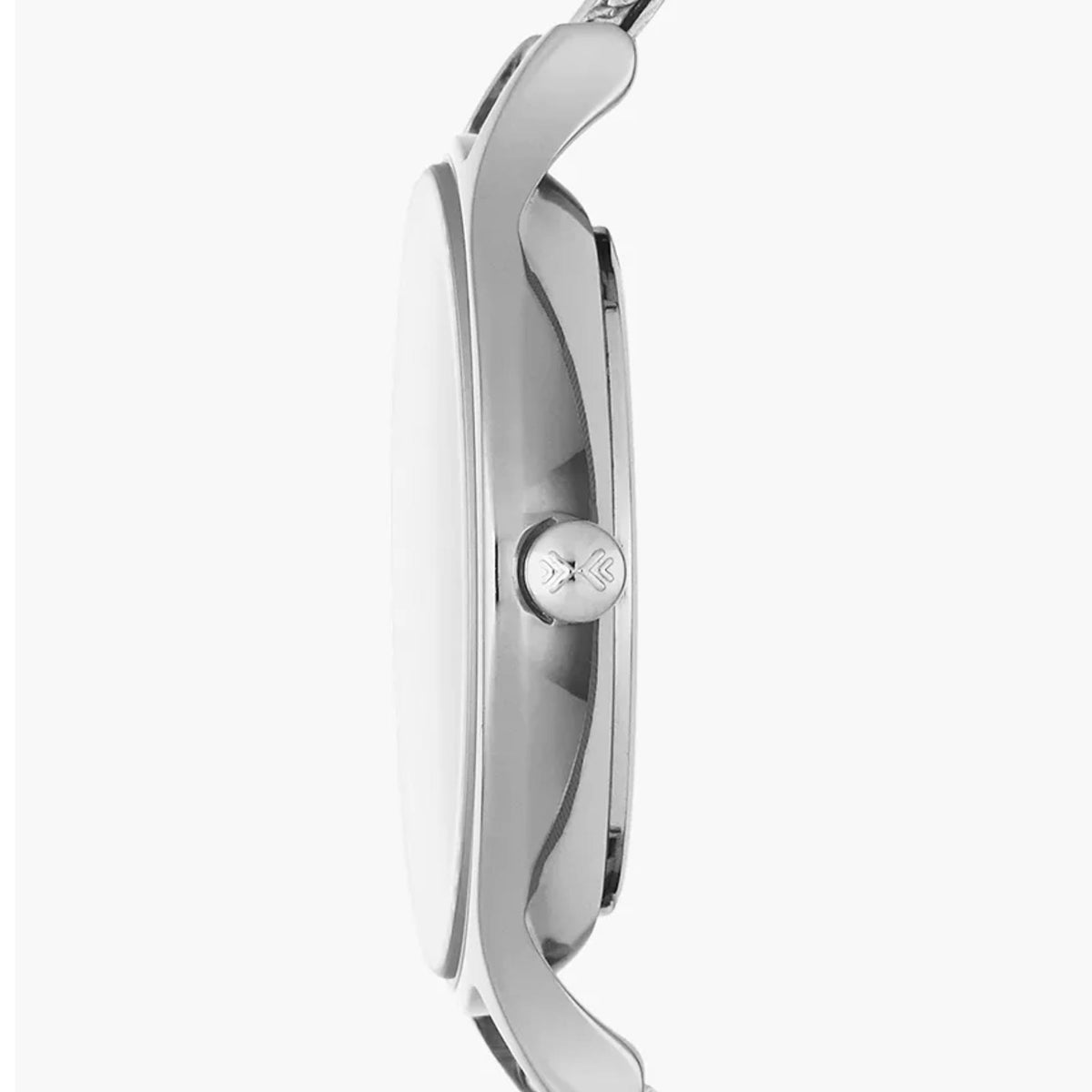 Slim Profile View of Skagen Anita Lille SKW2149 Watch Case and Crown