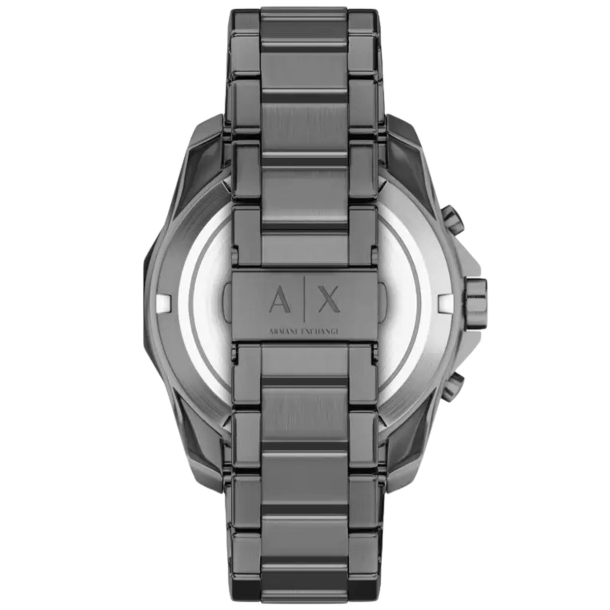 Armani Exchange Spencer AX1972 grey stainless steel bracelet and clasp view