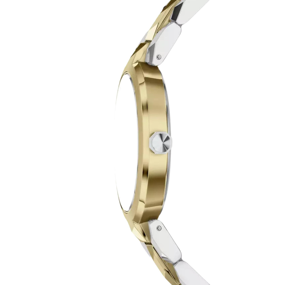Armani Exchange Audora AX4406 gold tone case side profile view