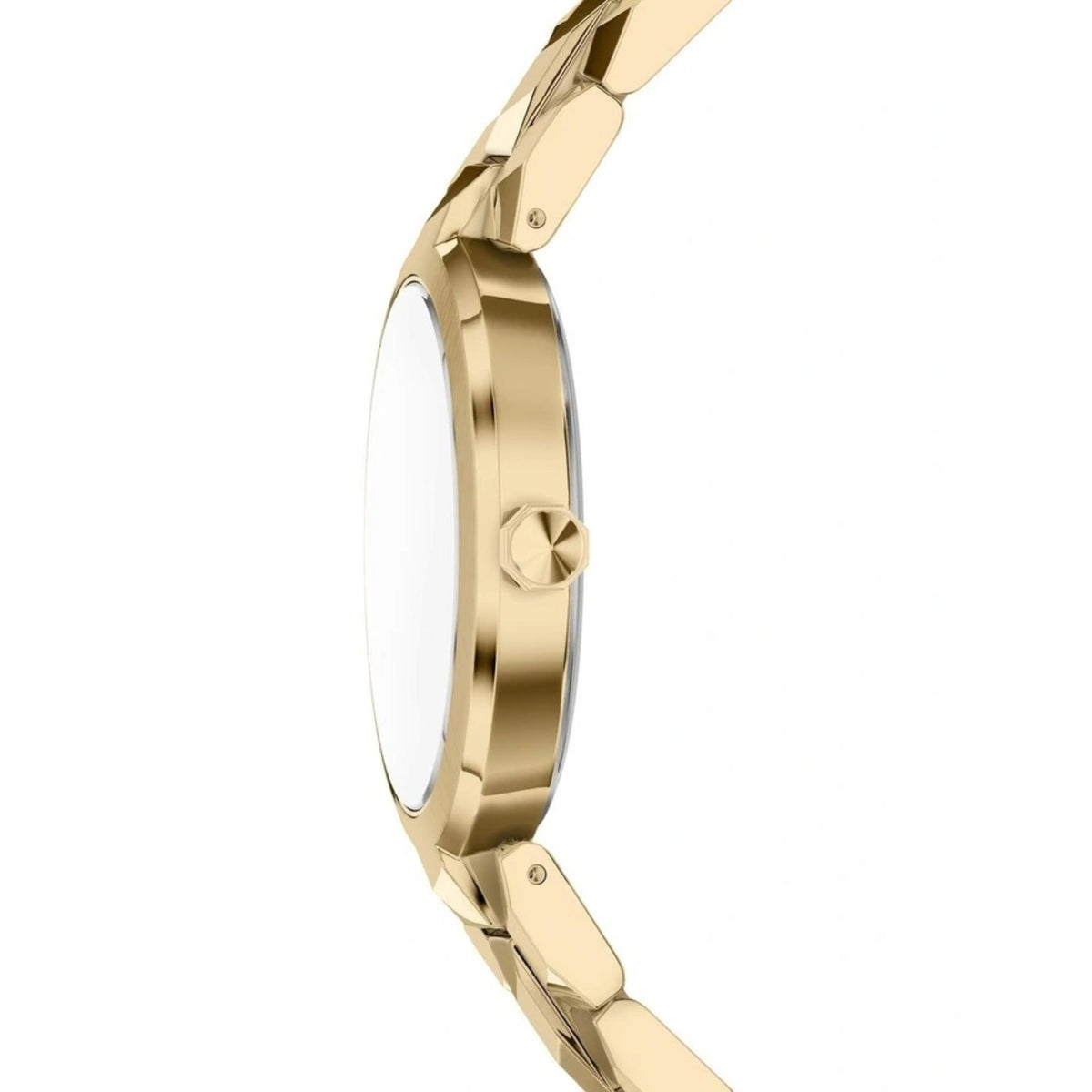 Armani Exchange Audora AX4407 side profile view showcasing case thickness and crown
