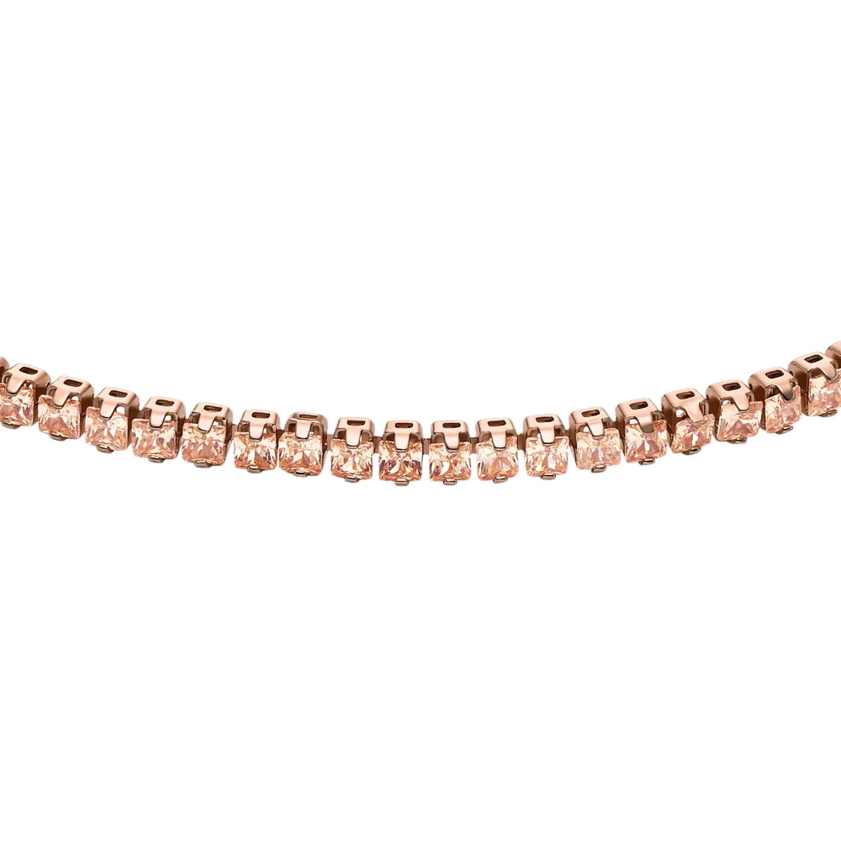 Fossil Ellis Pavé Glitz rose gold-tone tennis chain bracelet