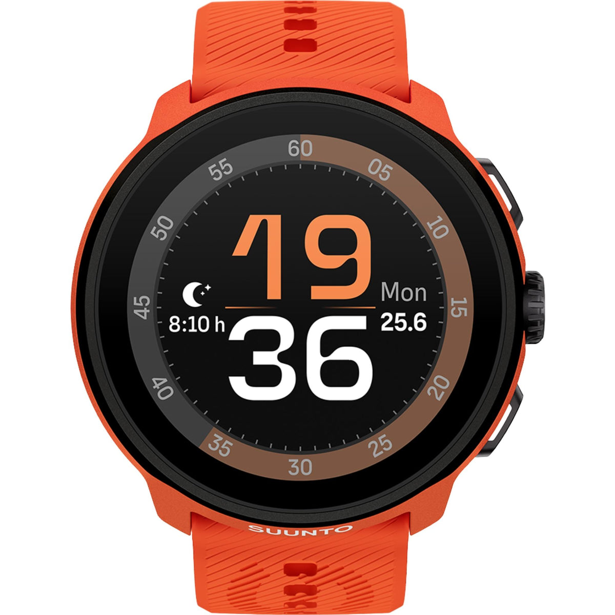 Suunto Run 46mm SS051275000 coral orange front view