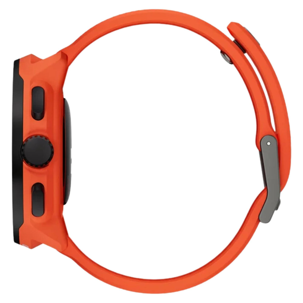 Suunto Run SS051275000 coral orange side profile view