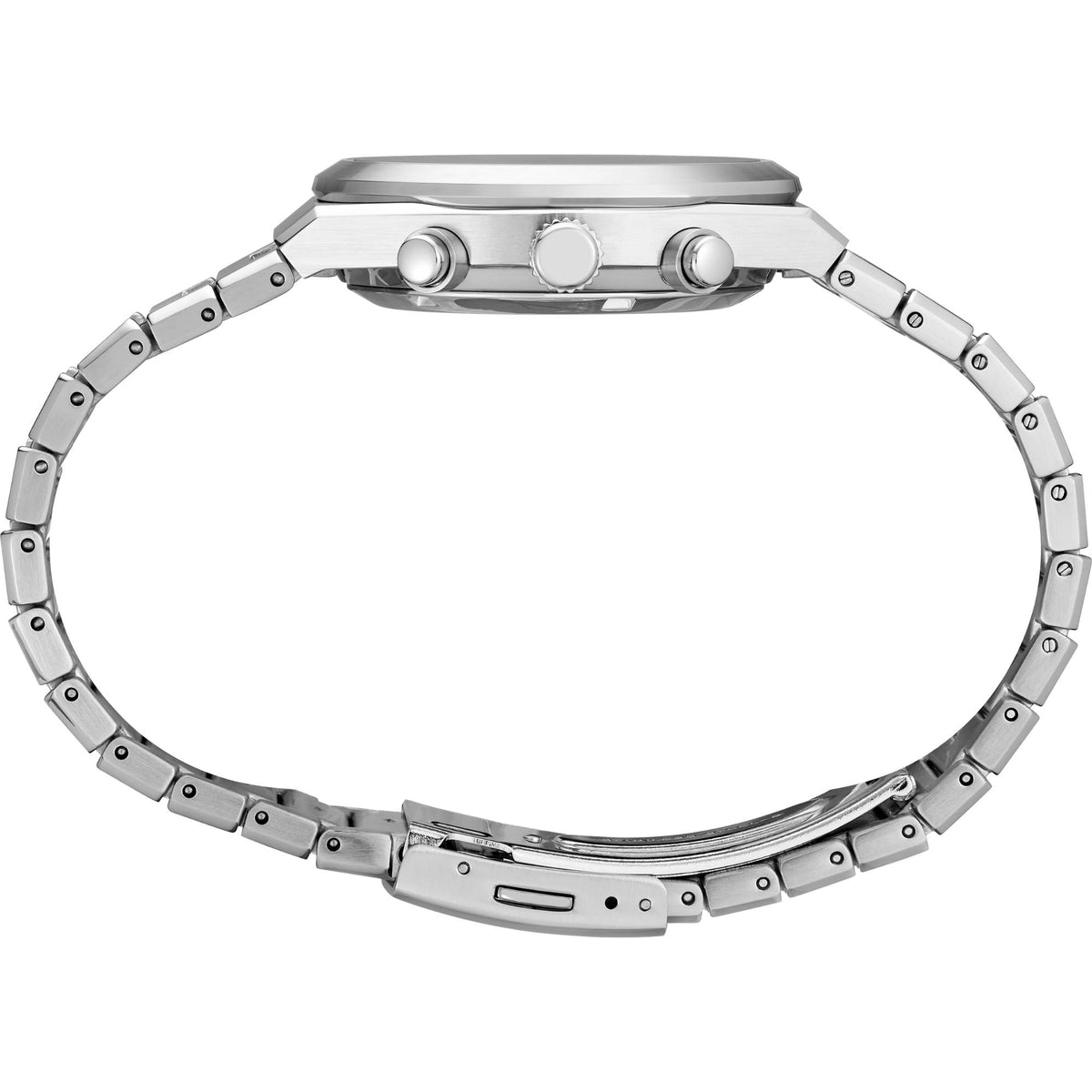 Seiko Conceptual SSB451P1 stainless steel case and bracelet side profile