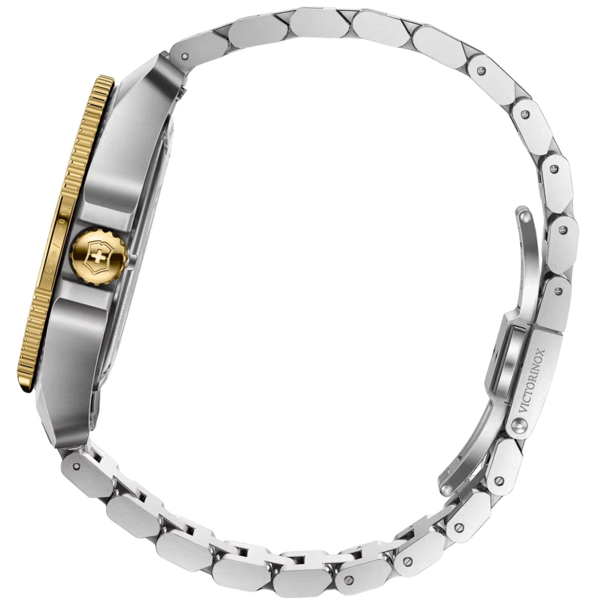 Victorinox Journey 1884 43mm dial watch 242012 side view showing case thickness