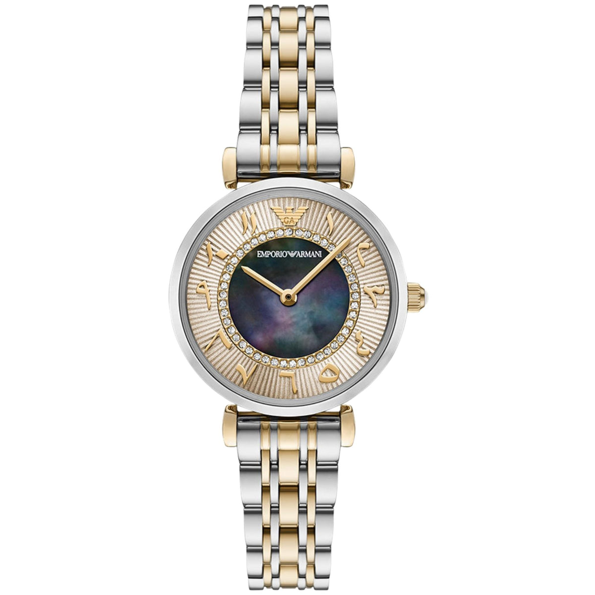 Emporio Armani Gianni 32mm AR11719 mother of pearl dial front view