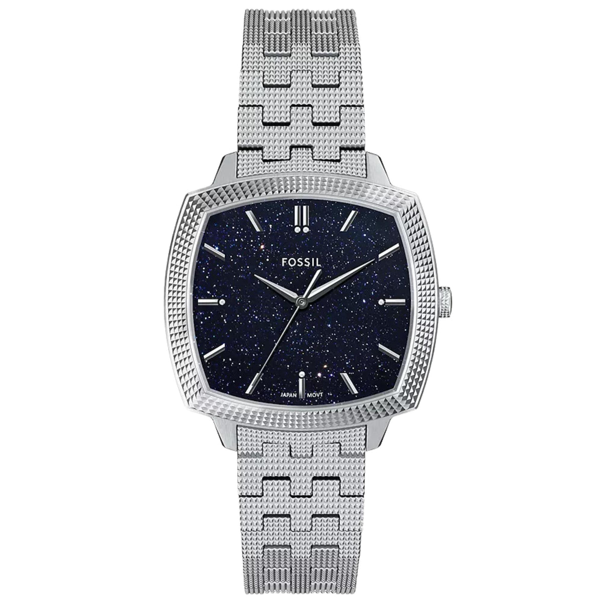 Fossil Machine x Nick Jonas 37mm LE1216 blue dial front view