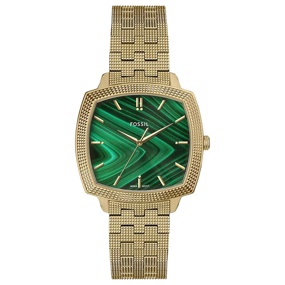 Fossil Machine x Nick Jonas LE1217 green dial quartz watch front view