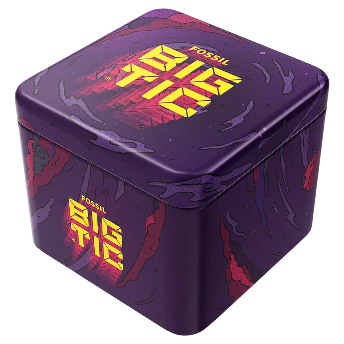 Fossil Y2K Big Tic 40mm Limited Edition Digital Steel Quartz Watch LE1230 purple collectible tin box packaging