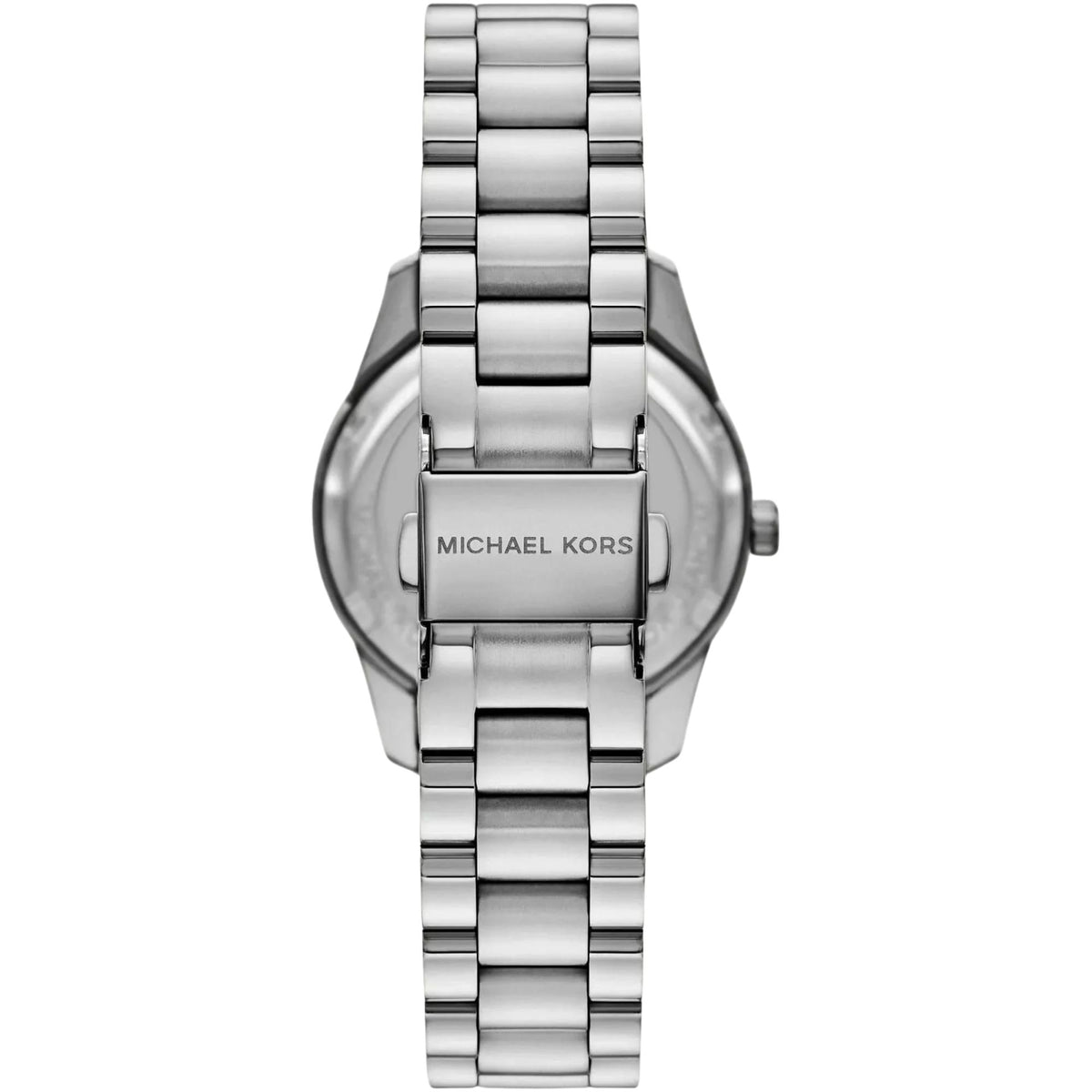 Michael Kors Lexington MK4979 stainless steel bracelet and engraved clasp back view