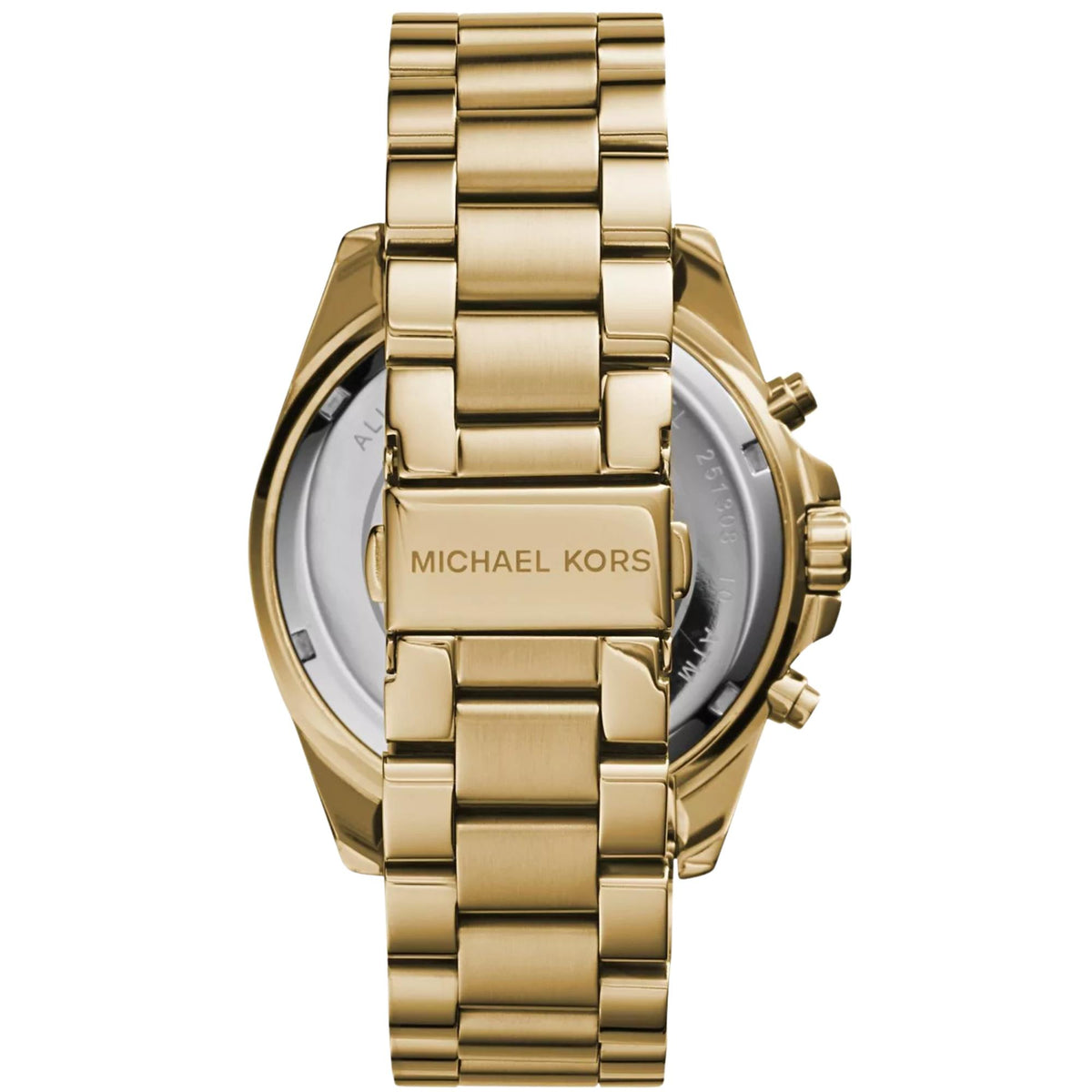 Michael Kors Bradshaw MK5605 stainless steel case back and deployment clasp