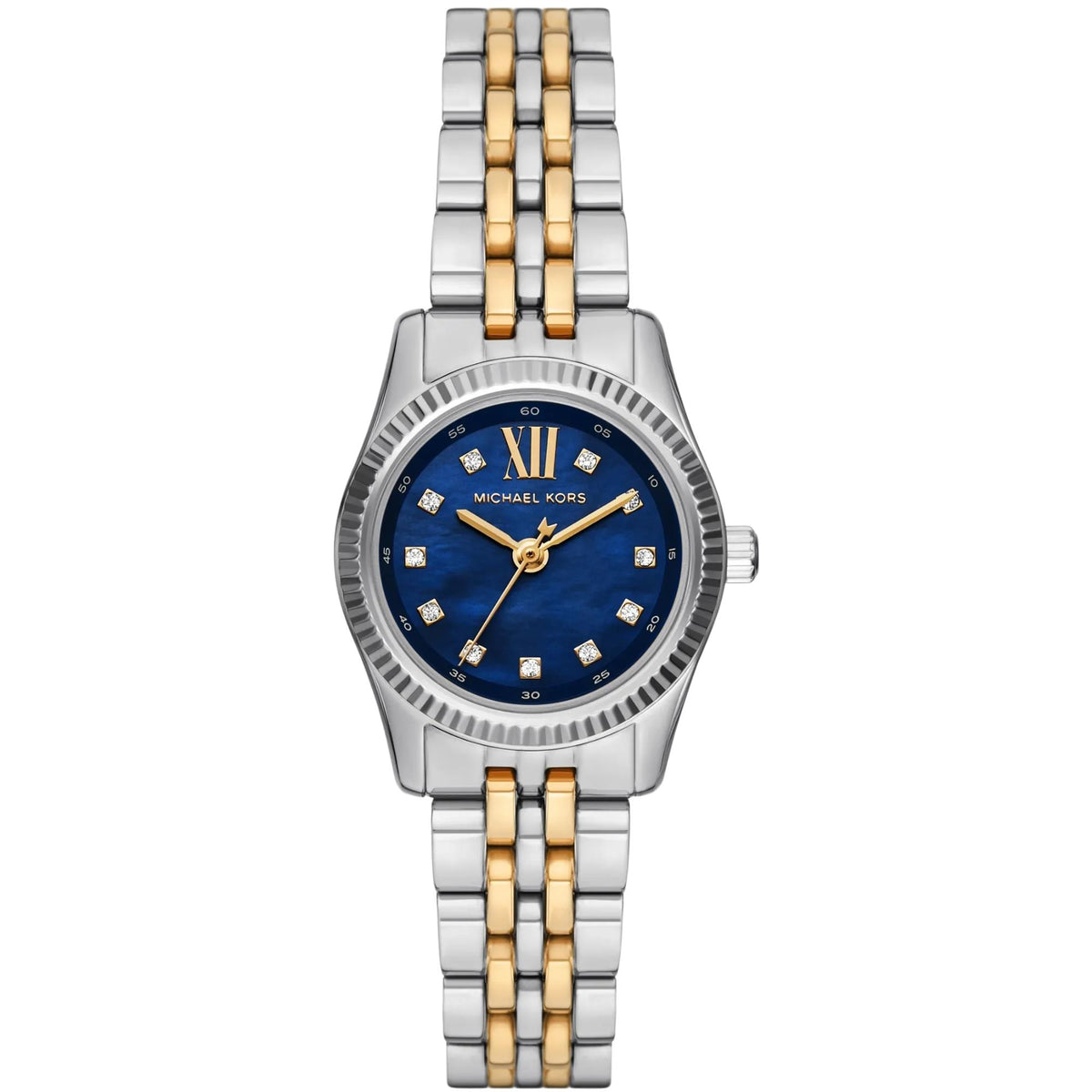 Michael Kors Mini Lexington 26mm MK4865 blue dial front view