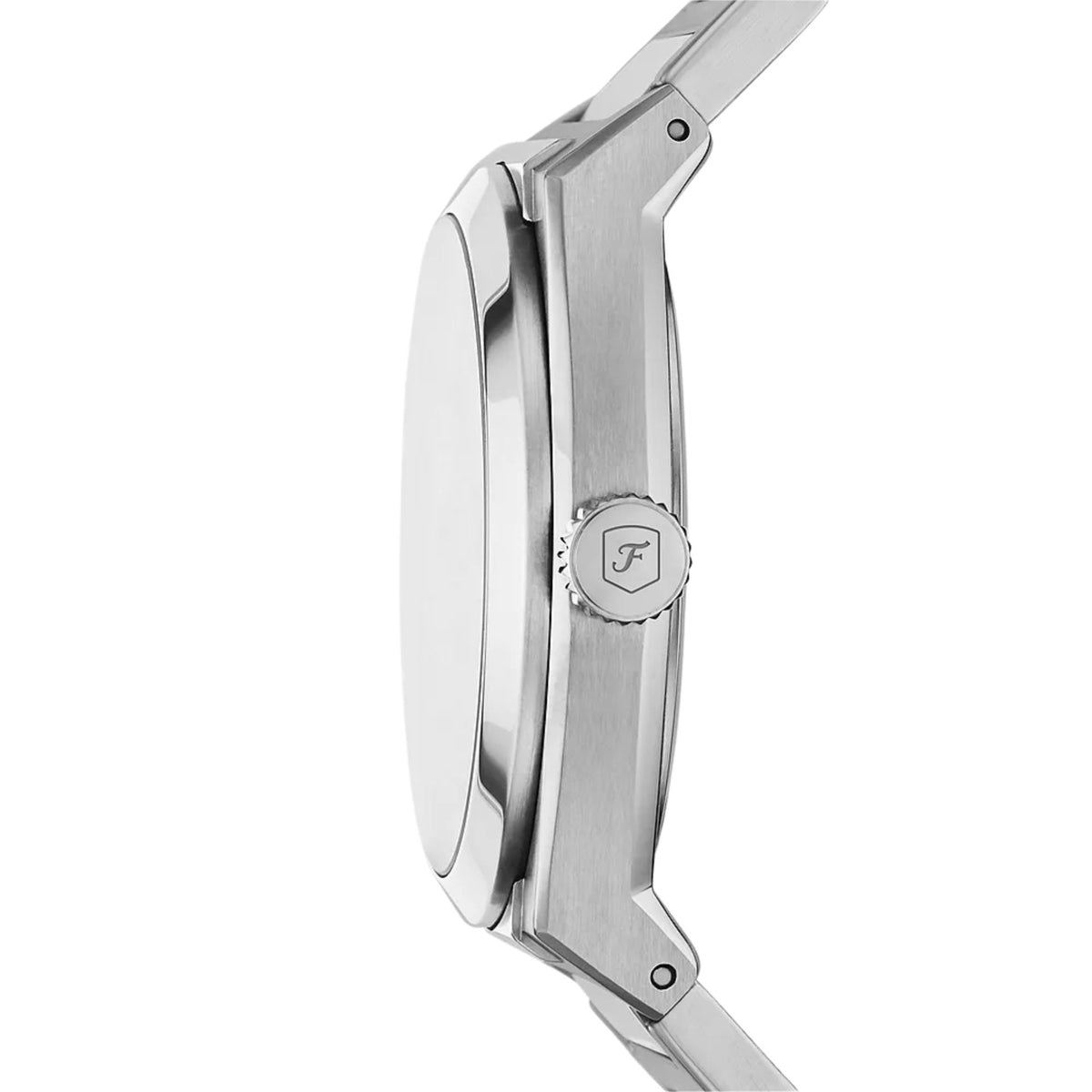 Fossil Everett FS5822 side profile view showing crown detail