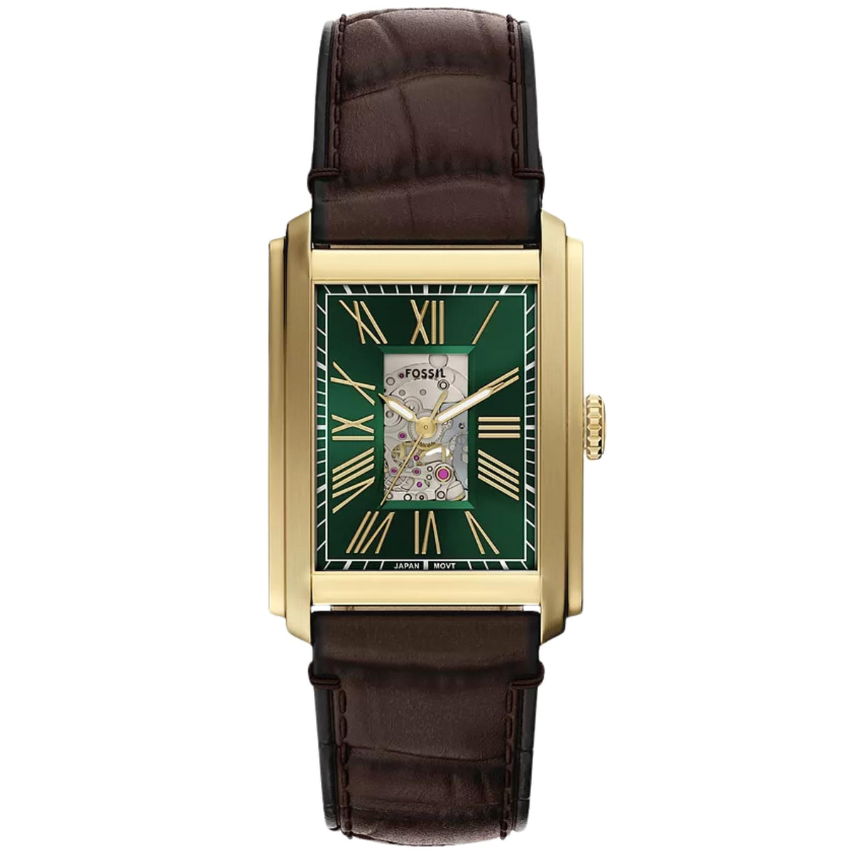 Fossil Carraway 30mm ME3271 green dial front view