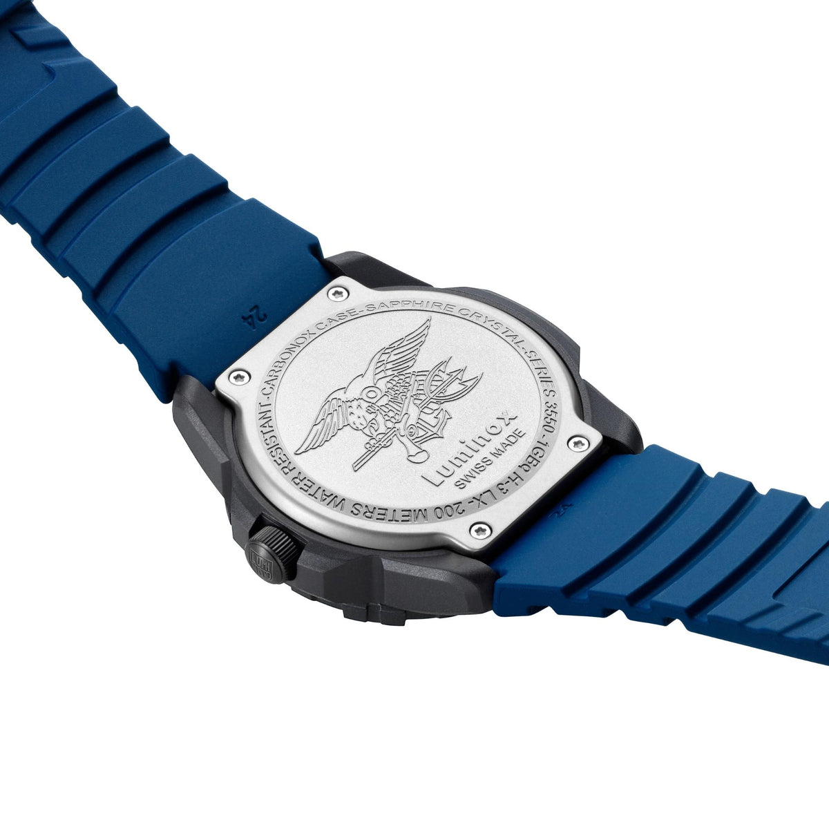 Luminox Navy SEAL 3550 Series 44mm Blue Dial Rubber Mens Quartz Watch XS.3553