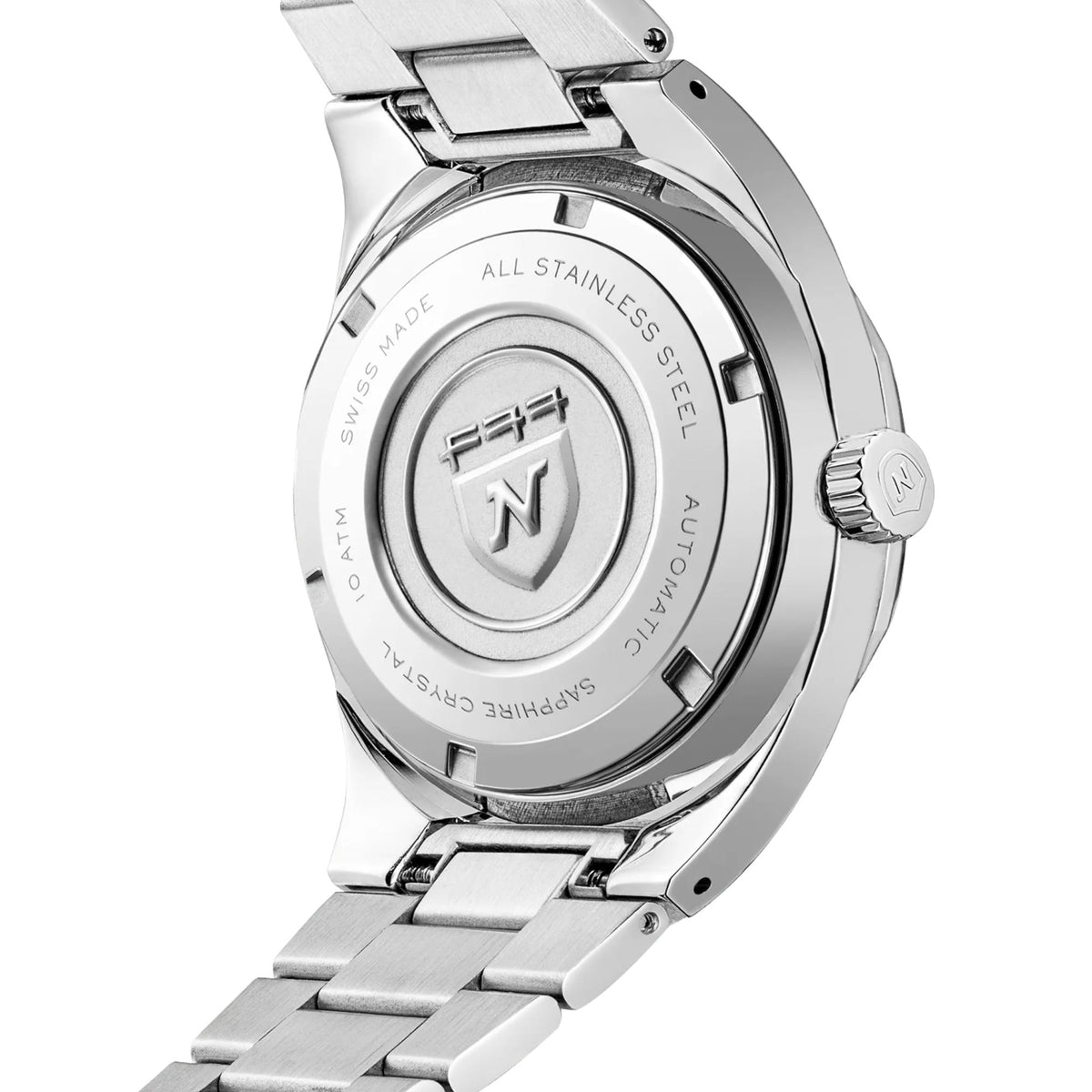 Nivada Grenchen F77 MK2 41mm Meteorite Dial Steel Mens Automatic Watch 69041A77C