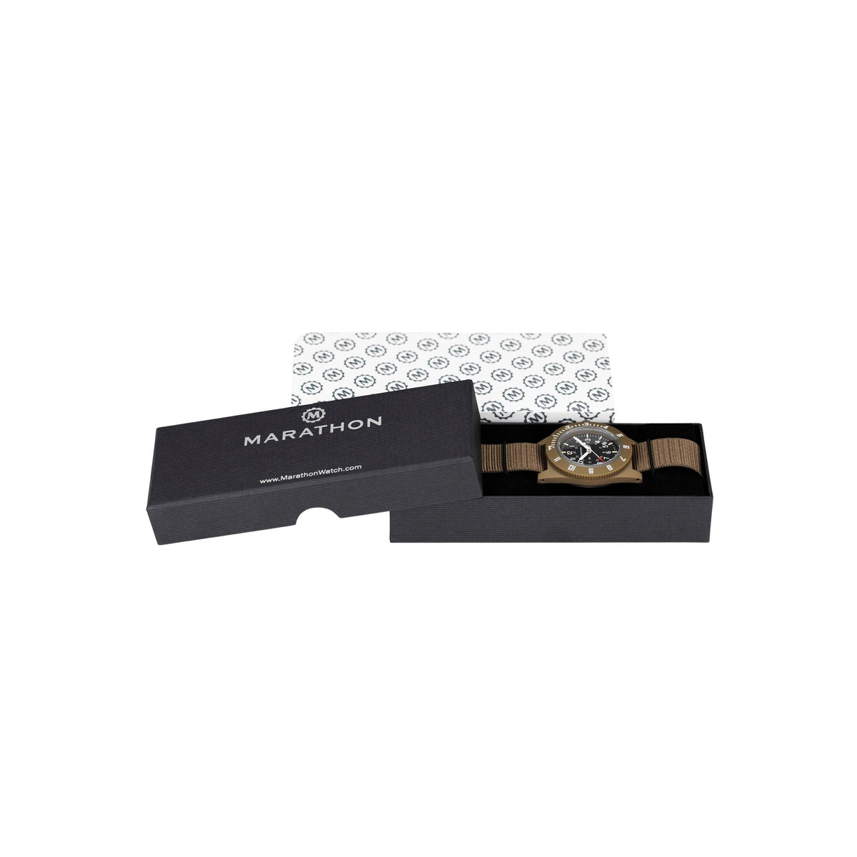 Marathon Navigator WW194013DT-0102 quartz watch presented inside an official brand black display box
