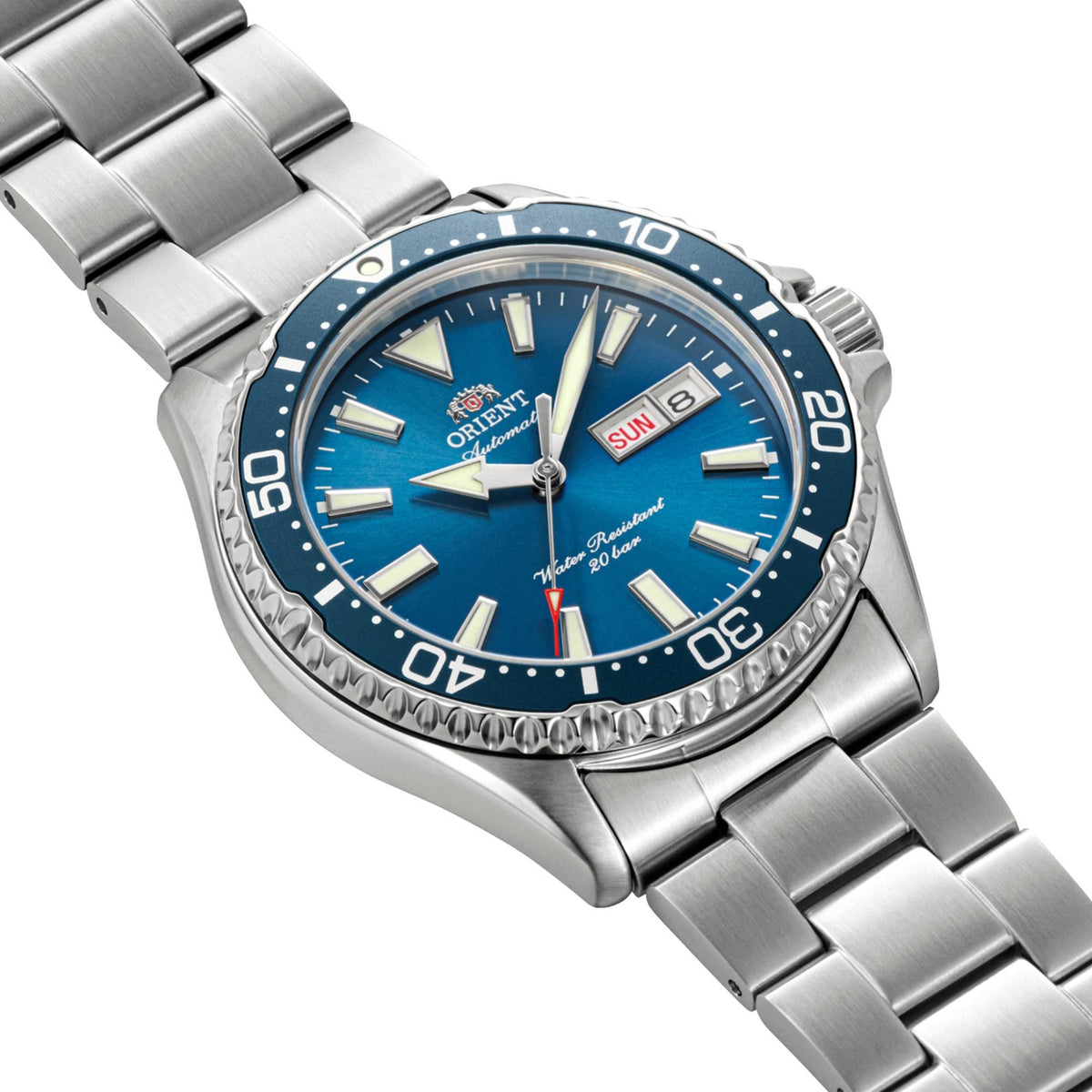 Orient Mako Kamasu RA-AA0824L39B case profile showing the unidirectional dive bezel at 42mm case