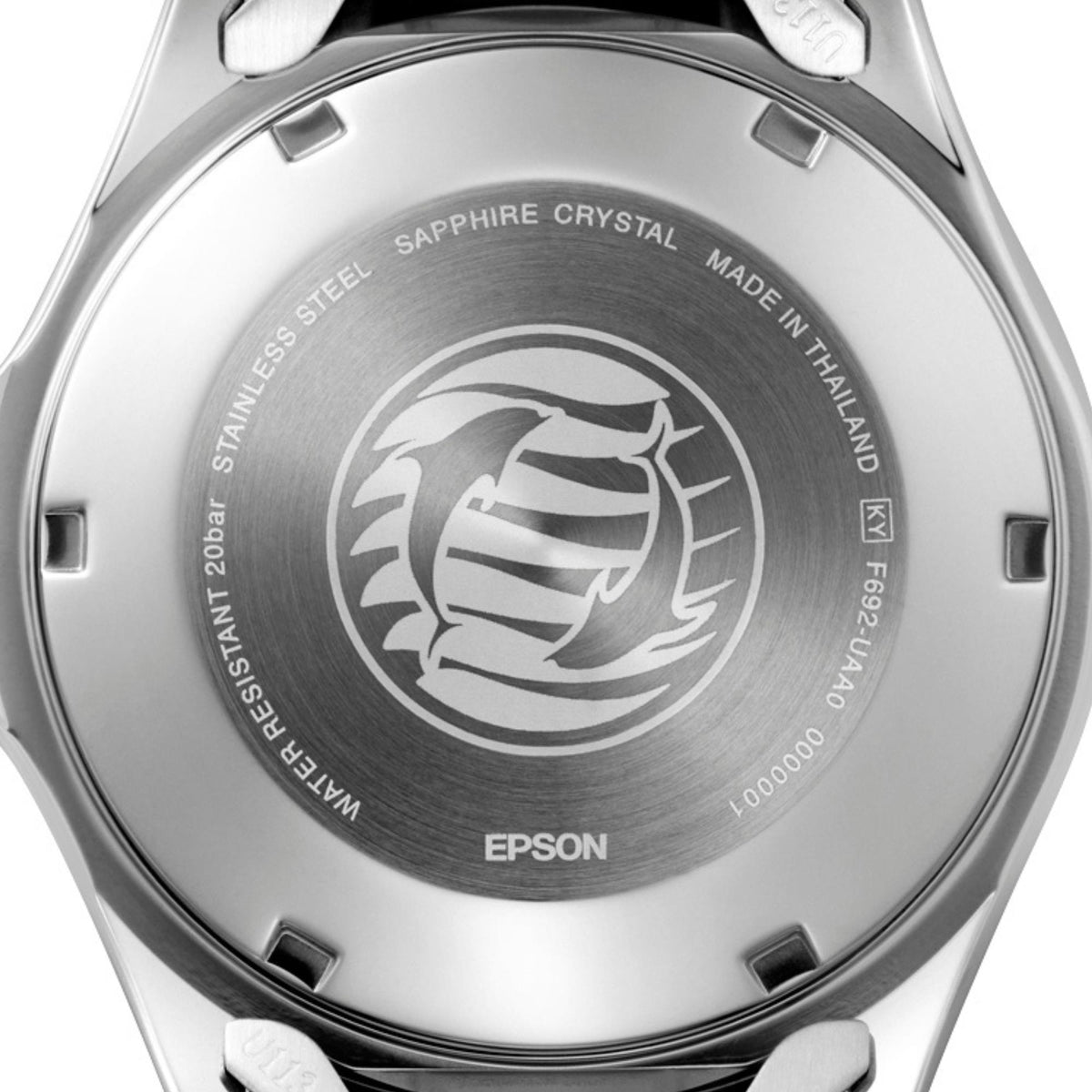 Orient Mako Kamasu RA-AA0824L39B blue dial watch case back view