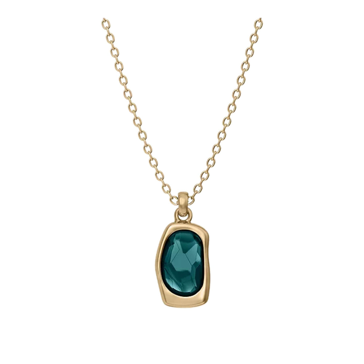 Skagen Sofie Sea Glass 406mm Gold Ladies Pendant Necklace SKJ1913710