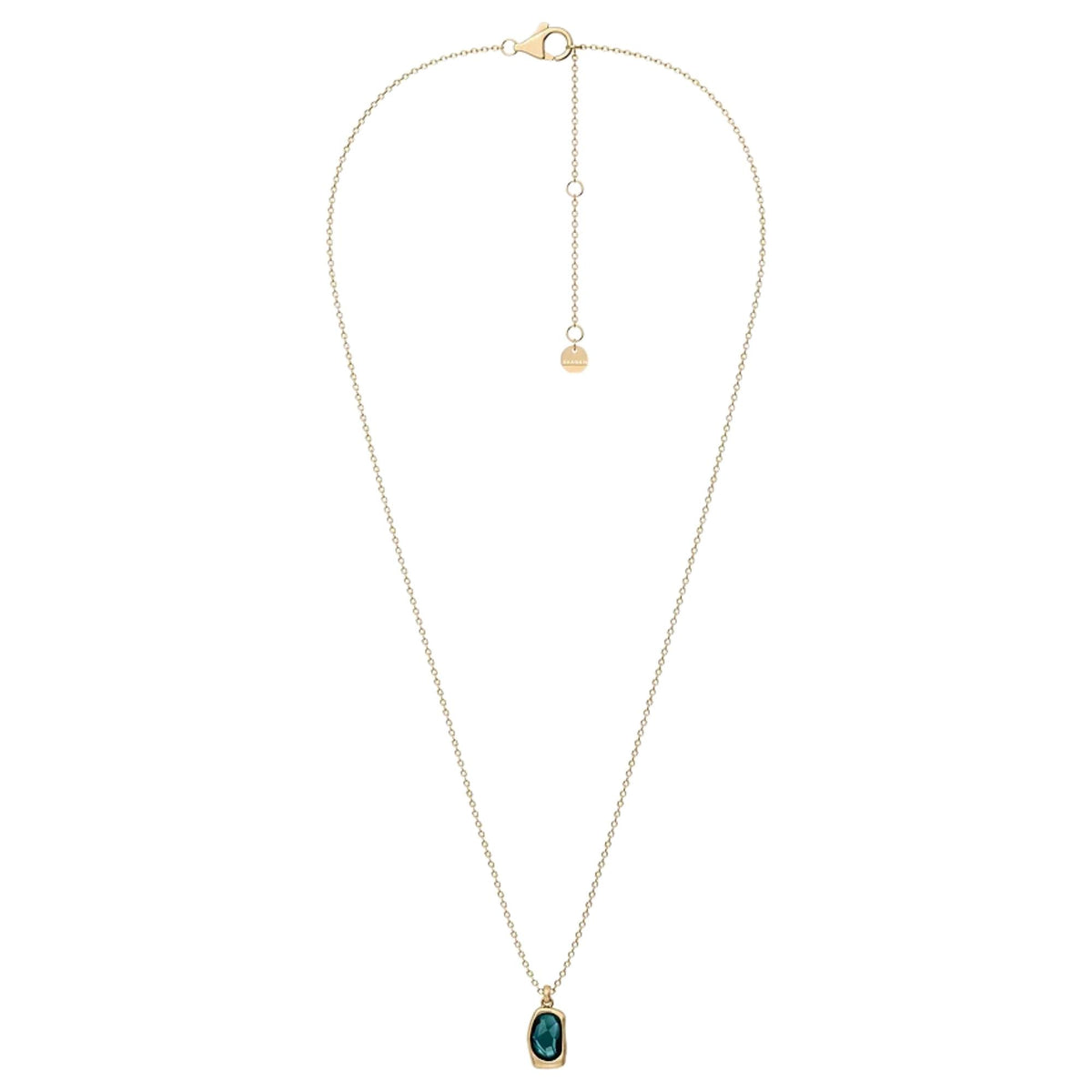 Skagen Sofie Sea Glass 406mm Gold Ladies Pendant Necklace SKJ1913710