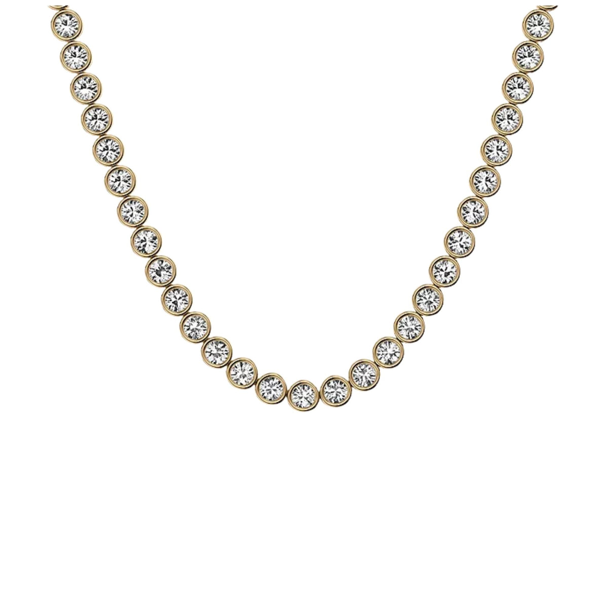 Skagen Moderne Glitz 356mm Gold Ladies Necklace SKJ5019710
