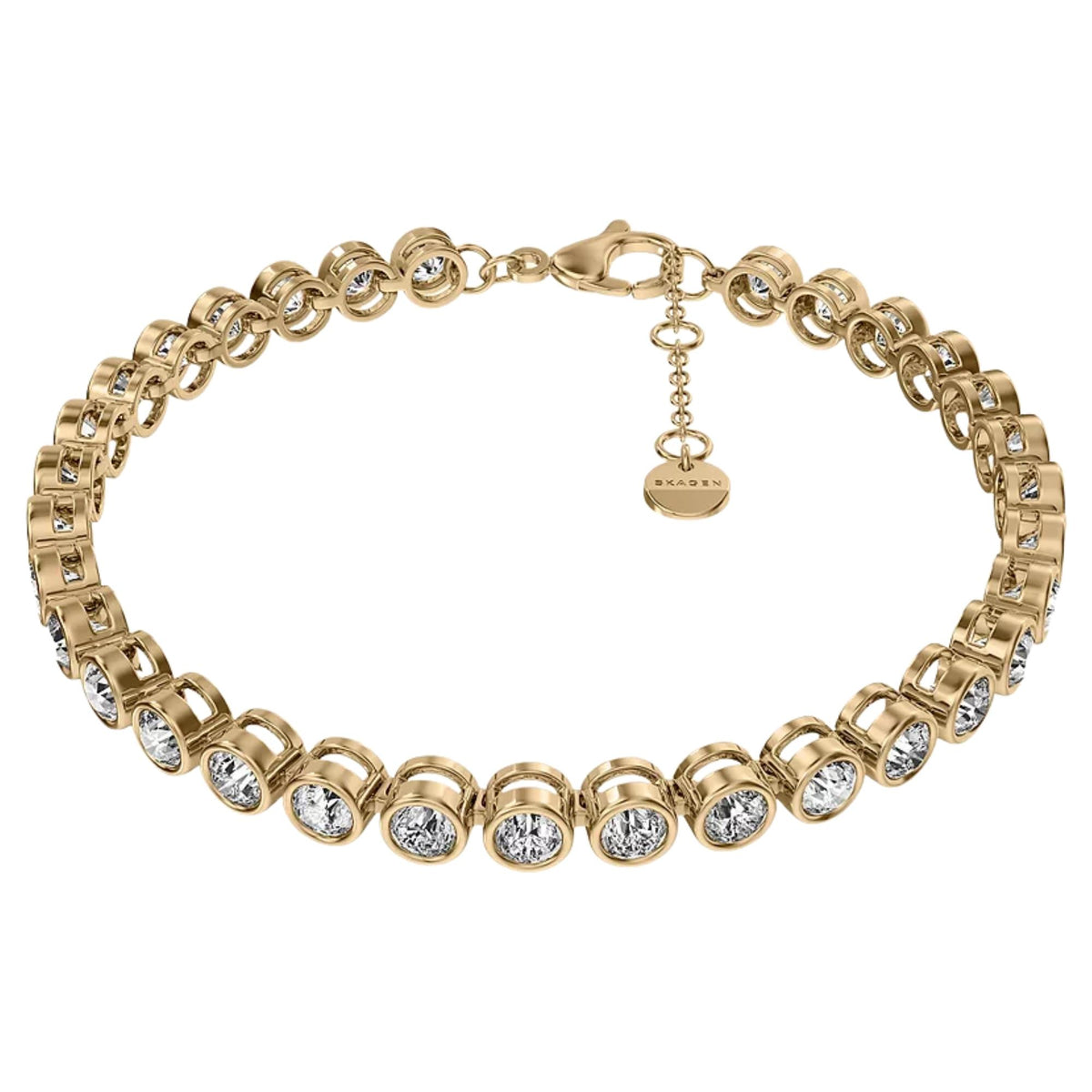 Skagen Moderne Glitz 170mm Gold Chain Ladies Bracelet SKJ5021710