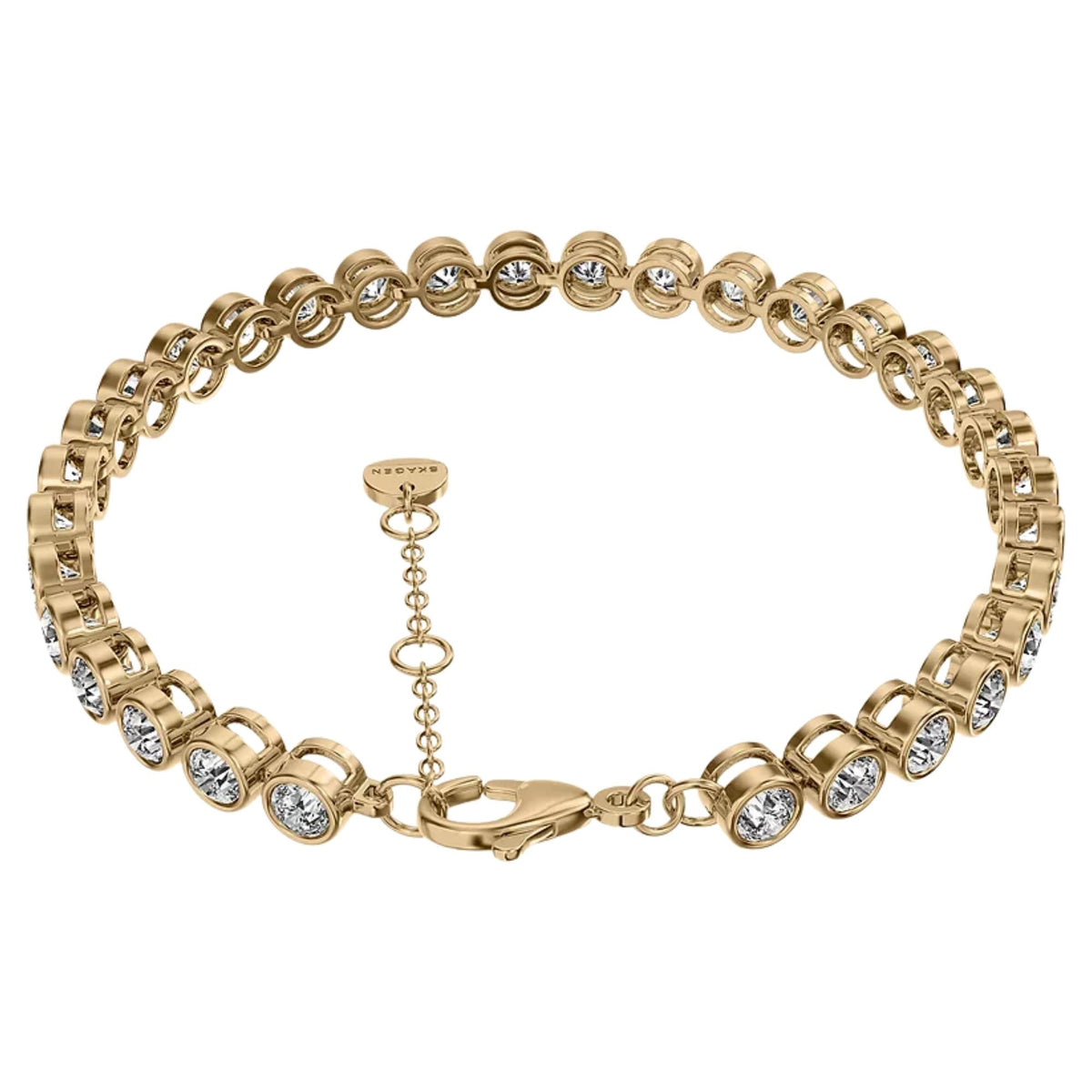 Skagen Moderne Glitz 170mm Gold Chain Ladies Bracelet SKJ5021710