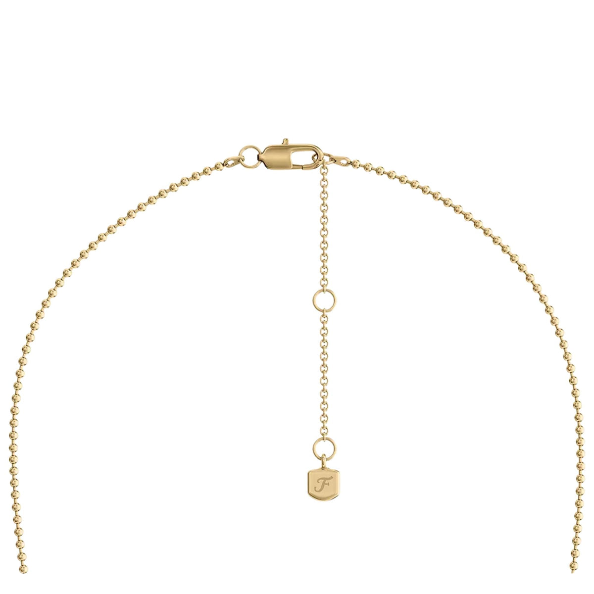 Fossil Harlow Rondelles 457.2 Two-Tone Steel Station Ladies Necklace JF04993998