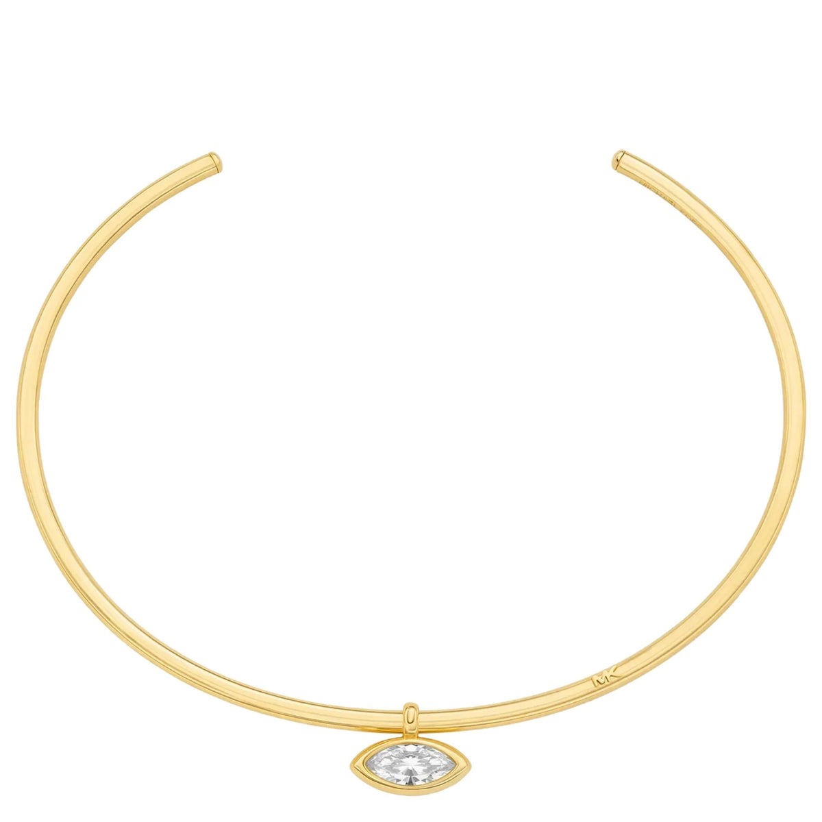 Michael Kors MK Logo 216mm Gold Marquise Cut Cubic Zirconia Ladies Collar Necklace MKJ8672710