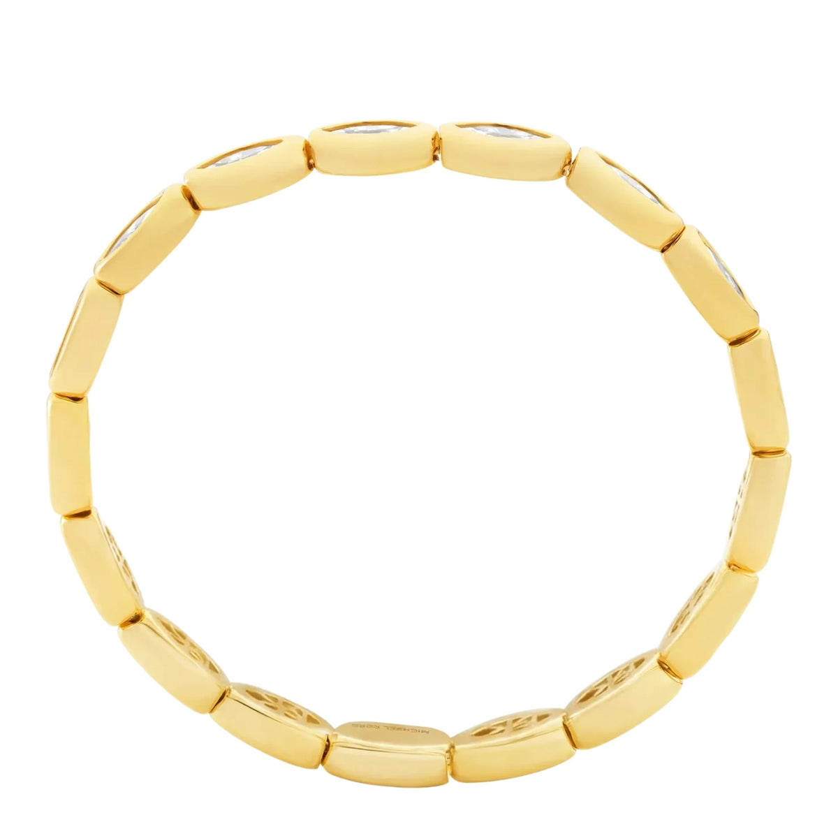 Michael Kors MK Logo 220mm Gold Marquise Cubic Zirconia Ladies Tennis Bracelet MKJ8673710