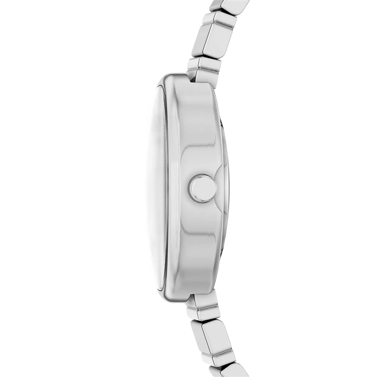 Skagen Anita Oval SKW3182 profile view displaying steel case side and crown detailing