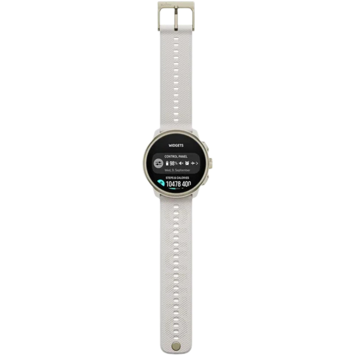Suunto Run 2 SS051640000 direct front full lay-flat view with step count data