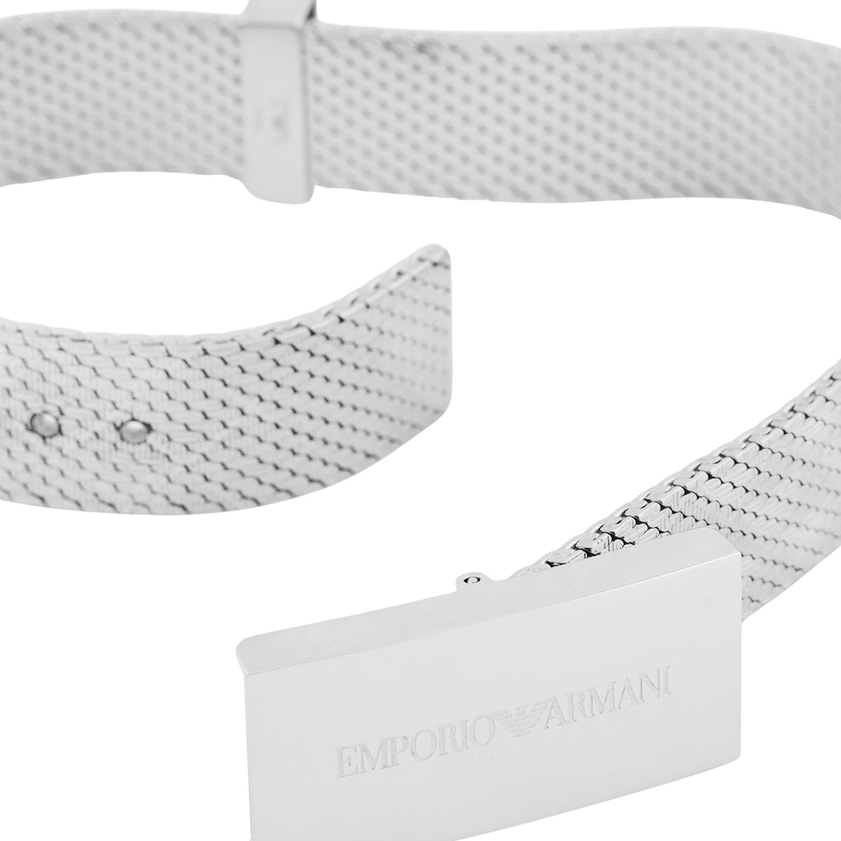 Emporio Armani Eagle Logo 250mm Silver Steel ID Mens ID Bracelet EGS3363040