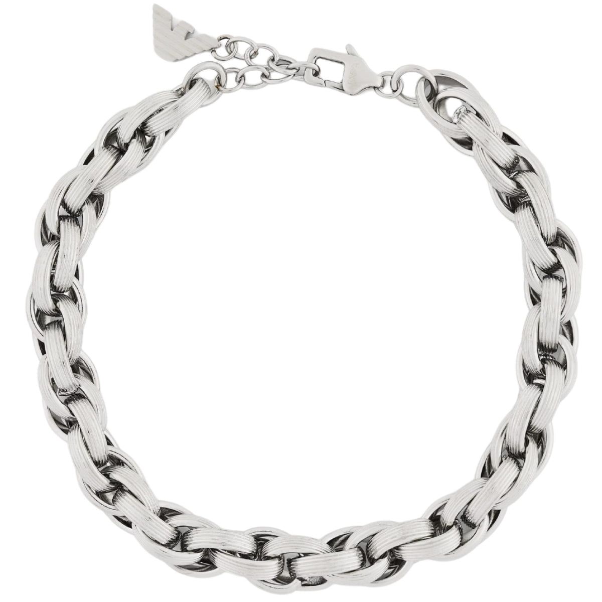 Emporio Armani Iconic Trend 210mm Silver Steel Mens Chain Bracelet EGS3377040