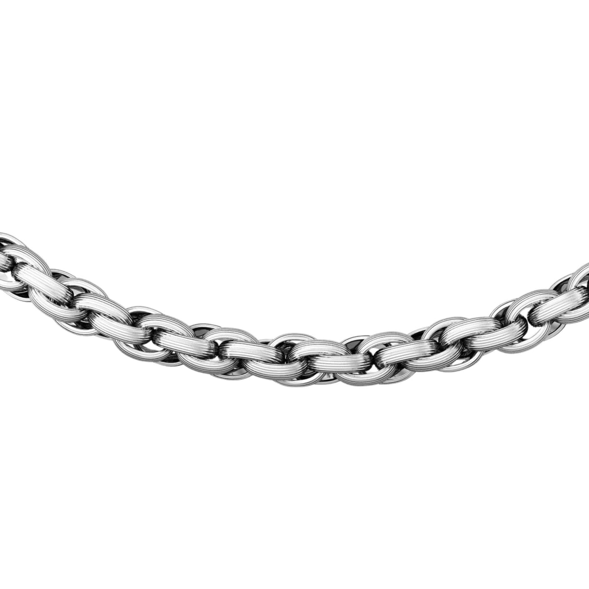Emporio Armani Iconic Trend 525mm Silver Steel Mens Chain Necklace EGS3378040