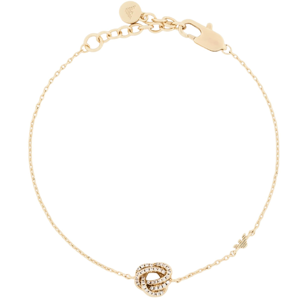 Emporio Armani Sentimental 160mm Gold Brass Ladies Station Bracelet EGS3425710