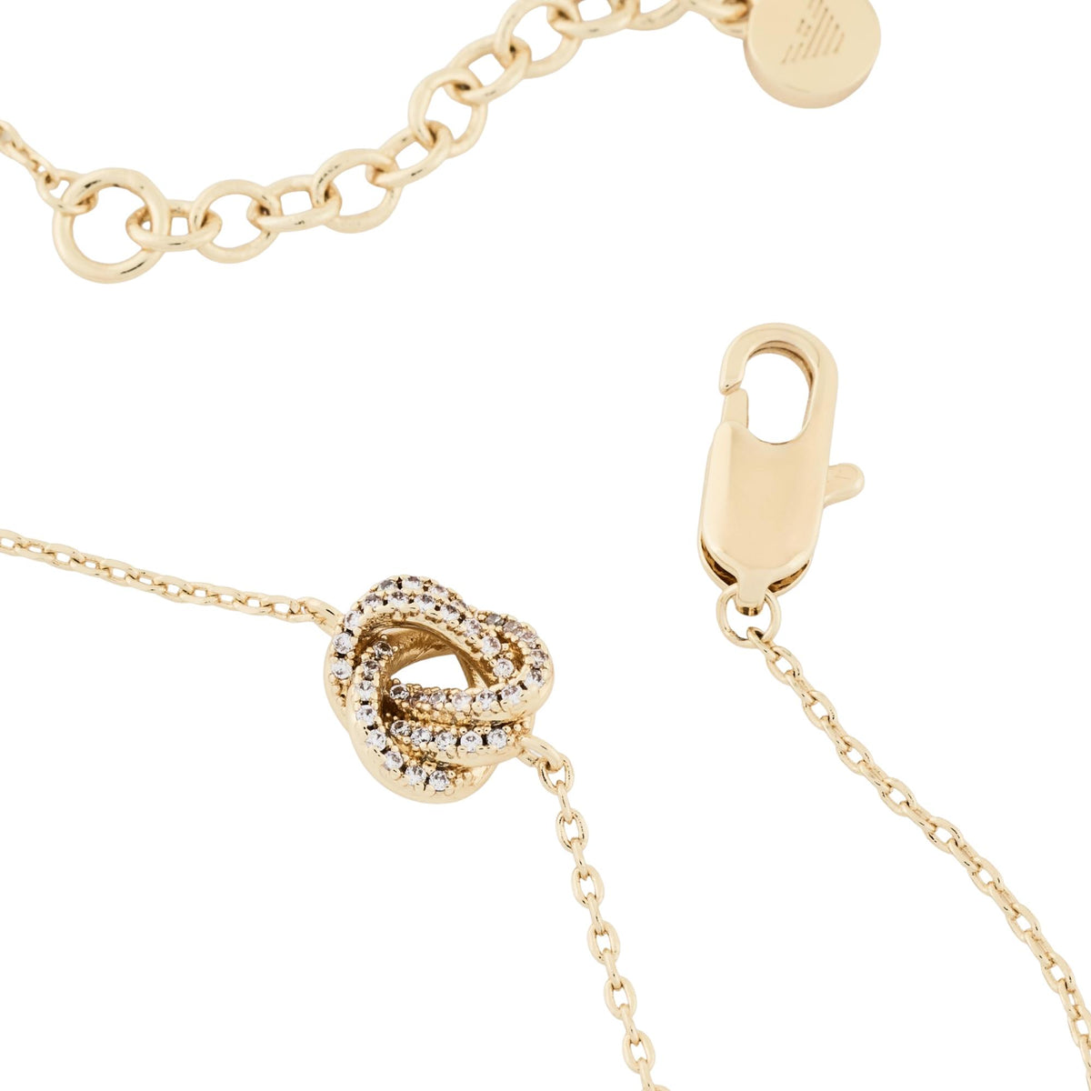 Emporio Armani Sentimental 160mm Gold Brass Ladies Station Bracelet EGS3425710