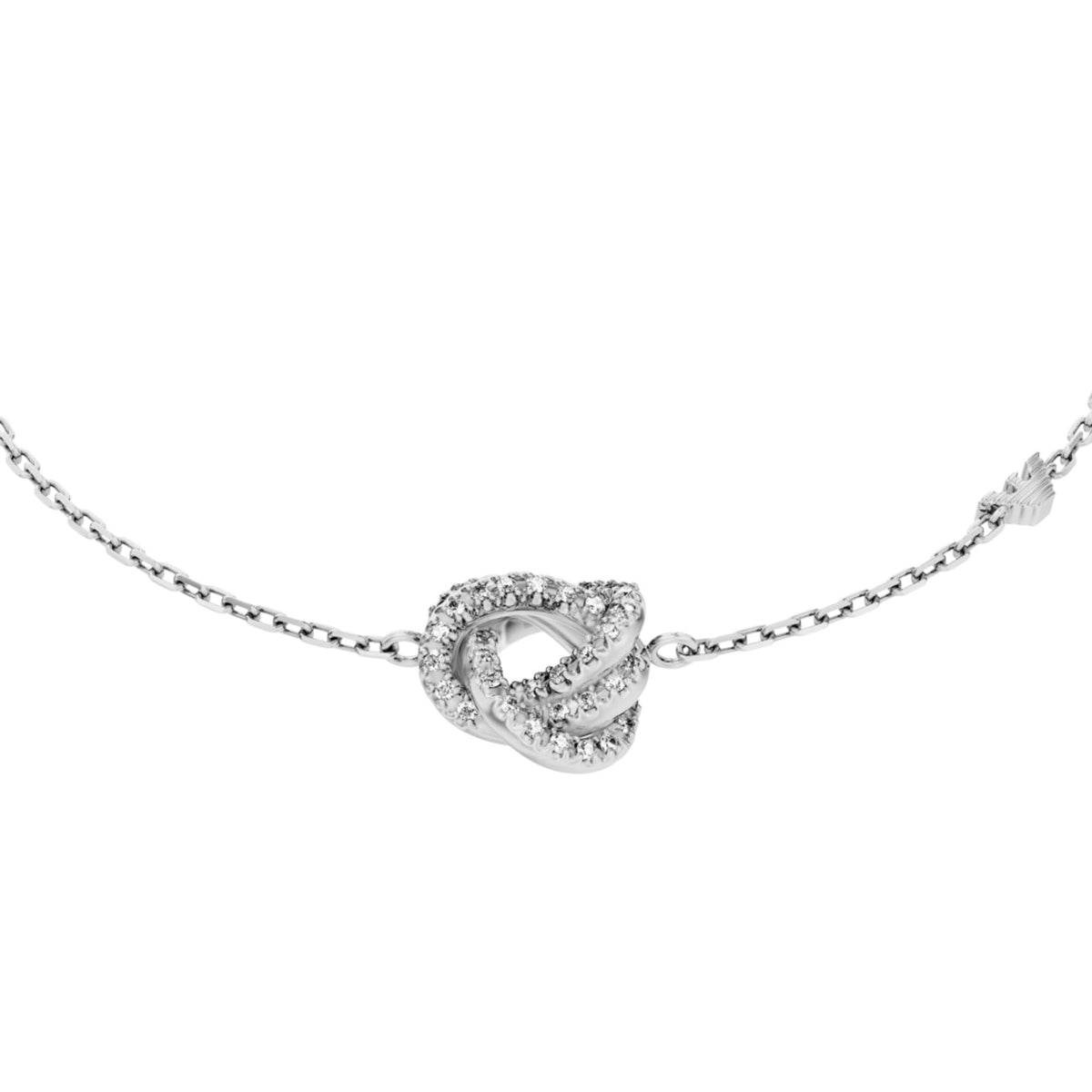 Emporio Armani Sentimental 160mm Silver Brass Ladies Station Bracelet EGS3422040