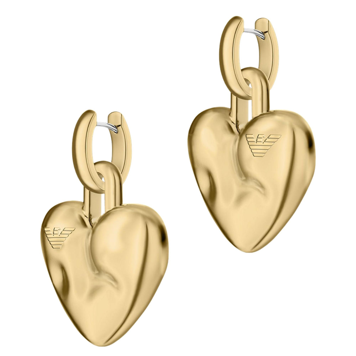 Emporio Armani Iconic Trend 23mm Gold Brass Ladies Earrings EGS3408710