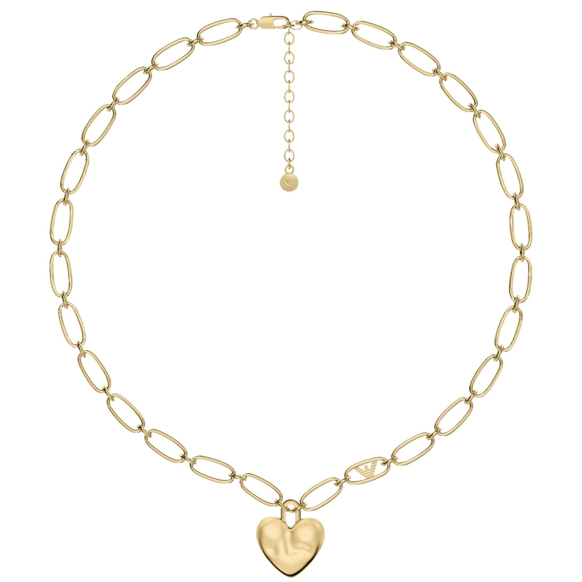 Emporio Armani Iconic Trend 580mm Gold Brass Ladies Necklace EGS3406710