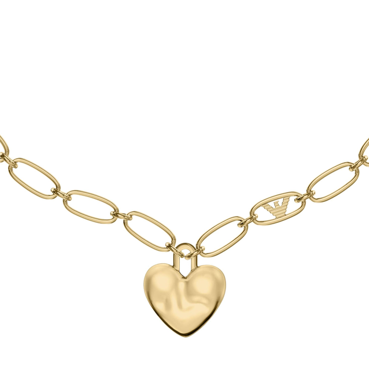 Emporio Armani Iconic Trend 580mm Gold Brass Ladies Necklace EGS3406710