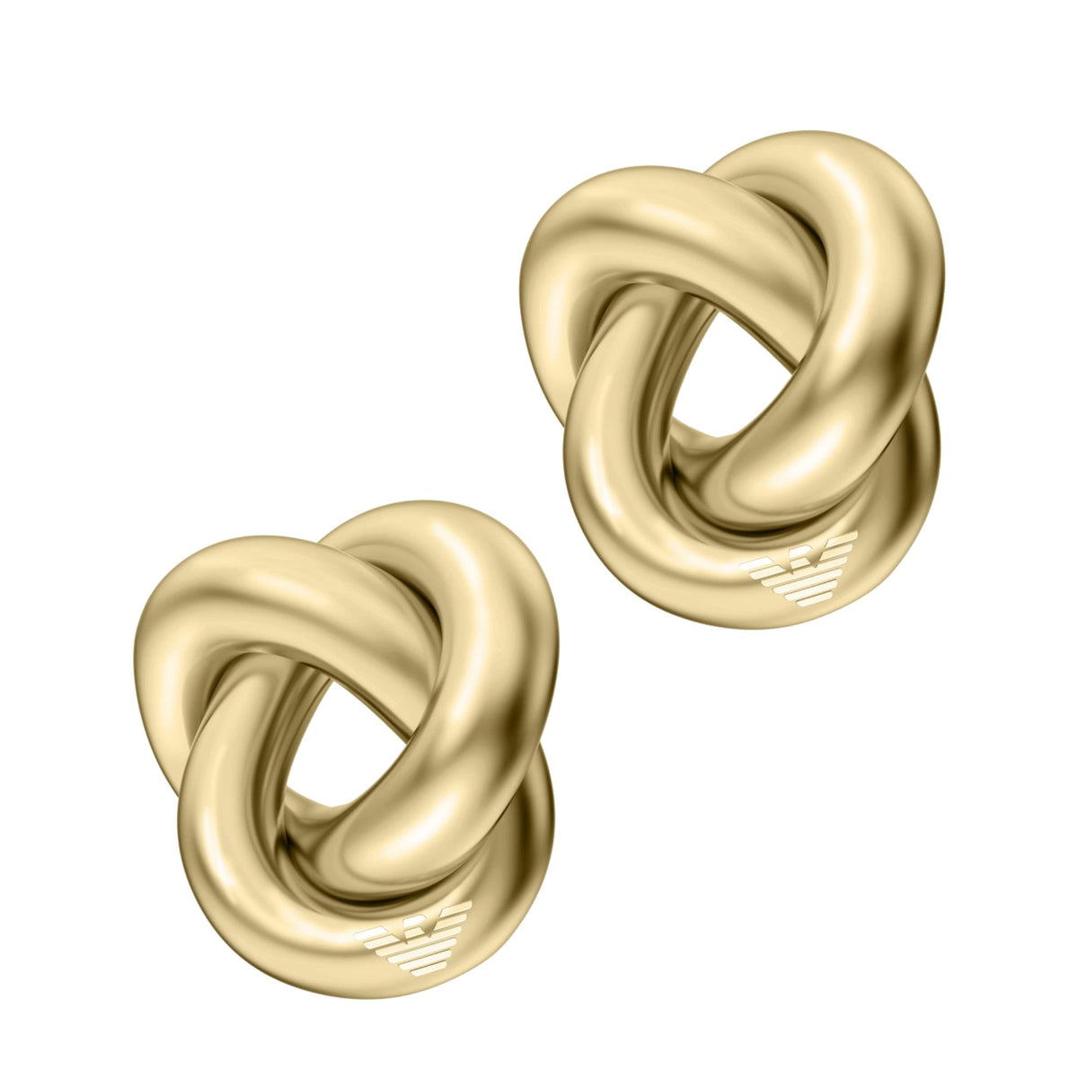 Emporio Armani Iconic Trend 25mm Gold Brass Ladies Earrings EGS3400710